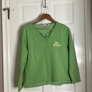 Pacsun green sweatshirt size small with two buttons